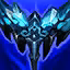 This icon represents an equipped item at the end of a game