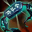This icon represents an equipped item at the end of a game
