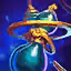 This icon represents an equipped item at the end of a game