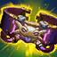 This icon represents an equipped item at the end of a game