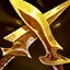 This icon represents an equipped item at the end of a game