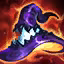 This icon represents an equipped item at the end of a game