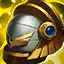 This icon represents an equipped item at the end of a game