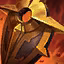 This icon represents an equipped item at the end of a game