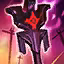This icon represents an equipped item at the end of a game