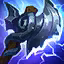 This icon represents an equipped item at the end of a game