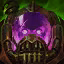 This icon represents an equipped item at the end of a game