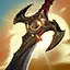This icon represents an equipped item at the end of a game