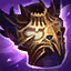 This icon represents an equipped item at the end of a game