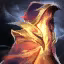 This icon represents an equipped item at the end of a game