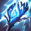 This icon represents an equipped item at the end of a game