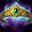This icon represents an equipped item at the end of a game