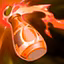 This icon represents an equipped item at the end of a game