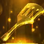 This icon represents an equipped item at the end of a game