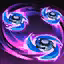 This icon represents an equipped item at the end of a game