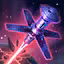 This icon represents an equipped item at the end of a game