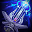 This icon represents an equipped item at the end of a game