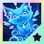 This icon represents an equipped item at the end of a game