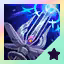 This icon represents an equipped item at the end of a game