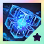 This icon represents an equipped item at the end of a game