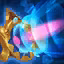 This icon represents an equipped item at the end of a game