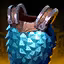 This icon represents an equipped item at the end of a game