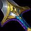 This icon represents an equipped item at the end of a game