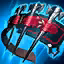 This icon represents an equipped item at the end of a game