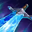 This icon represents an equipped item at the end of a game
