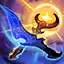 This icon represents an equipped item at the end of a game