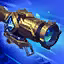 This icon represents an equipped item at the end of a game