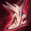 This icon represents an equipped item at the end of a game