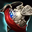 This icon represents an equipped item at the end of a game