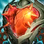 This icon represents an equipped item at the end of a game