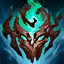 This icon represents an equipped item at the end of a game