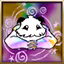This icon represents an equipped item at the end of a game
