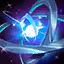 This icon represents an equipped item at the end of a game