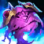 This icon represents an equipped item at the end of a game