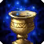 This icon represents an equipped item at the end of a game