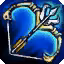This icon represents an equipped item at the end of a game
