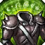 This icon represents an equipped item at the end of a game