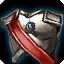 This icon represents an equipped item at the end of a game