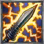 This icon represents an equipped item at the end of a game
