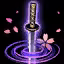 This icon represents an equipped item at the end of a game