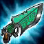 This icon represents an equipped item at the end of a game