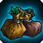 This icon represents an equipped item at the end of a game