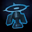 This icon represents an equipped item at the end of a game