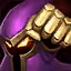 This icon represents an equipped item at the end of a game