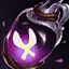 This icon represents an equipped item at the end of a game