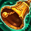 This icon represents an equipped item at the end of a game
